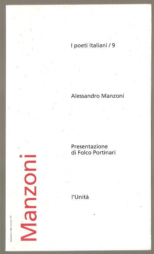 I poeti italiani/ 9 MANZONI